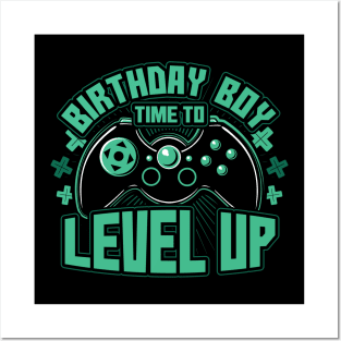 Birthday Boy Time to Level Up Posters and Art